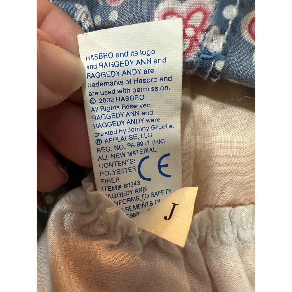 2002 raggedy ann doll‎ plush
